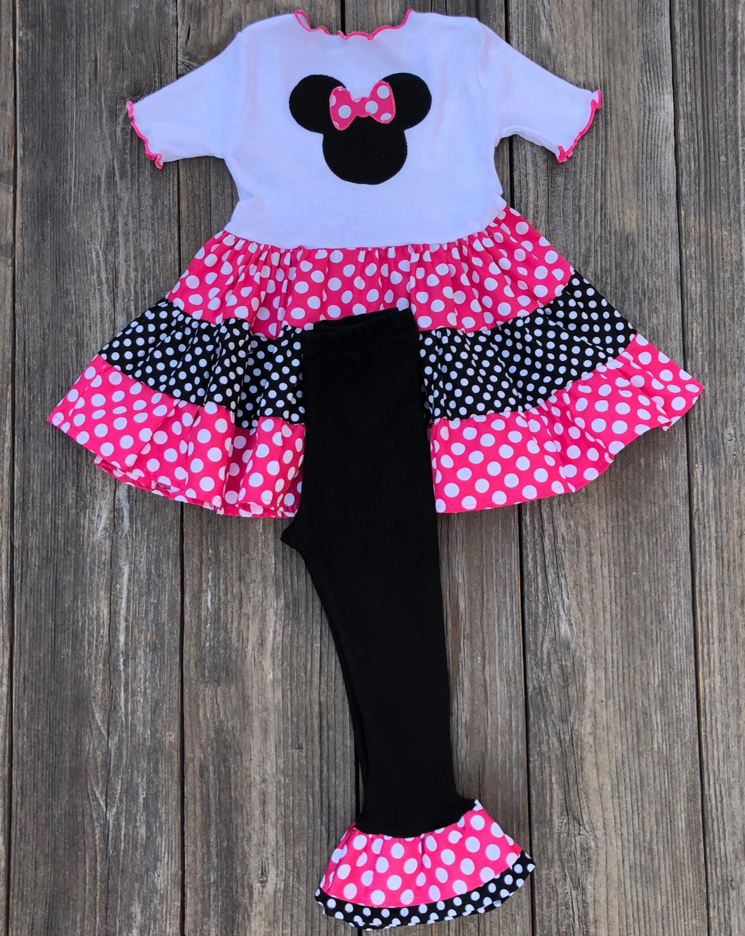 Minnie Mouse Twirl Top & Leggings