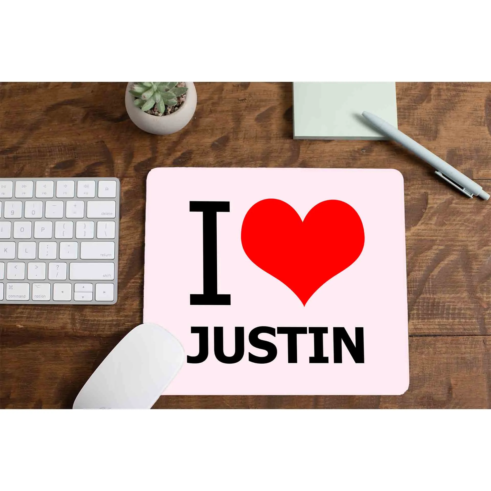 Mousepad - I Love Justin