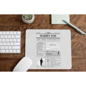 Mousepad - Marry You