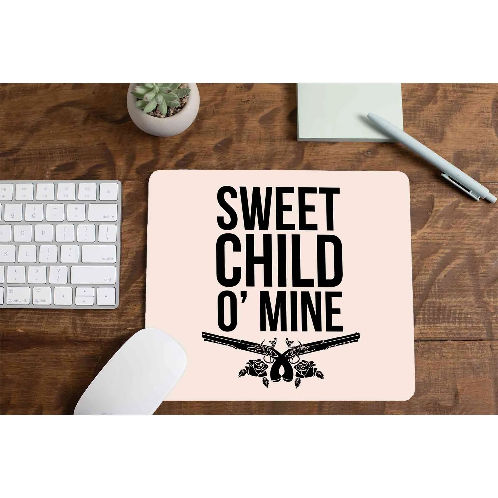 Mousepad - Sweet Child O' Mine Typography