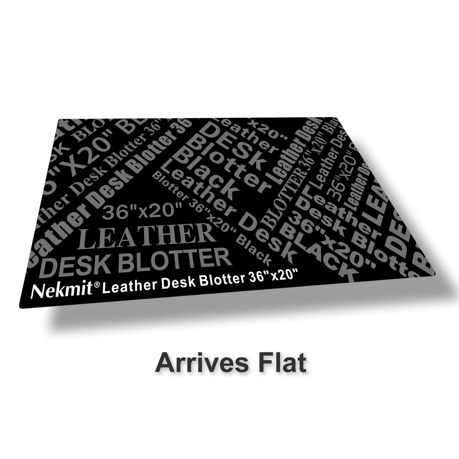 Nekmit Leather Desk Blotter Pad Black 34 x 17 inch