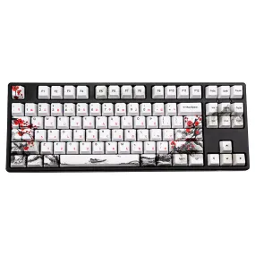 Novelty Allover Dye Subbed Plum Blossom110 Keys Oem Profile Keycap For