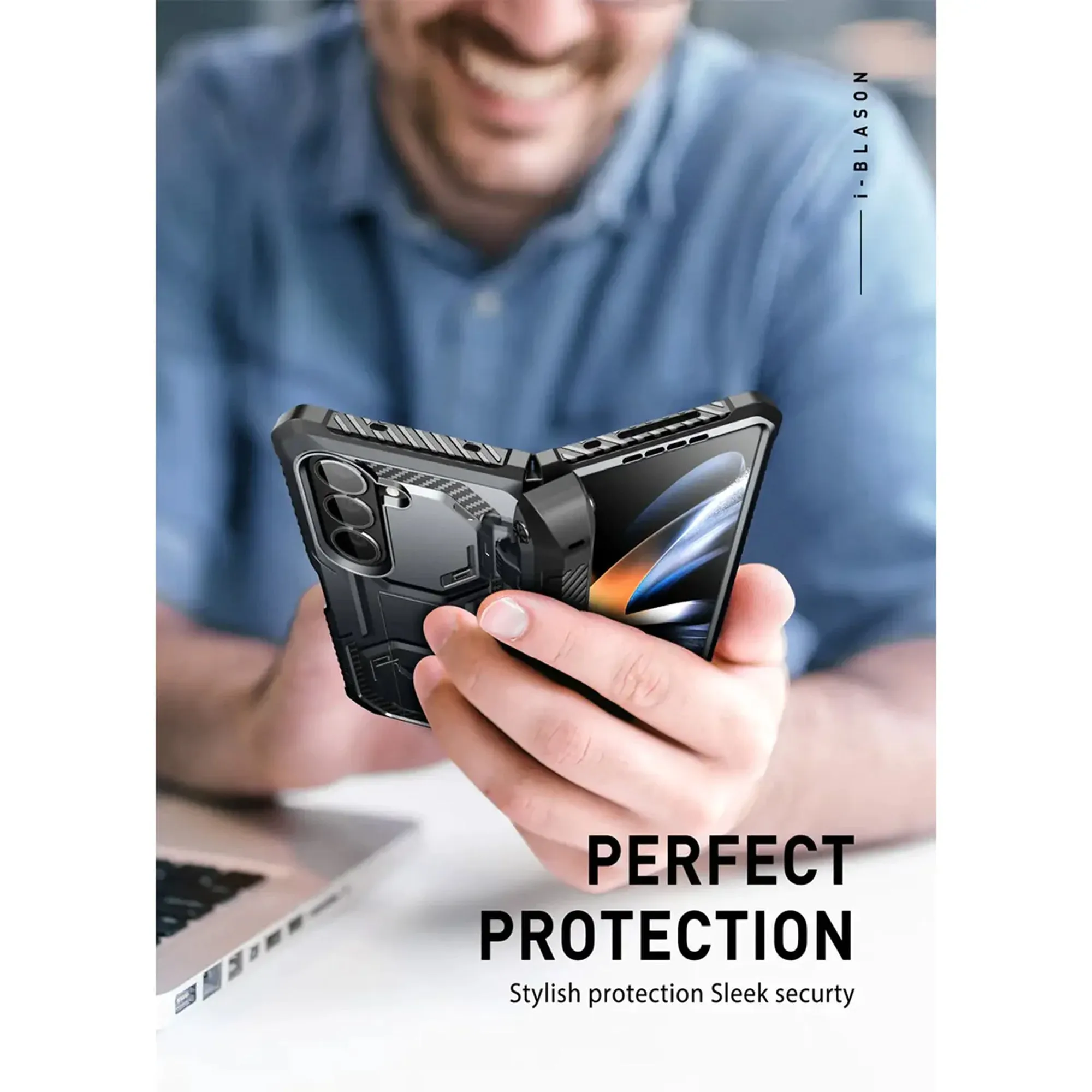 [ONLINE EXCLUSIVE] i-Blason Armorbox Case for Samsung Galaxy Z Fold 5 ( With Build-in Screen Protector )