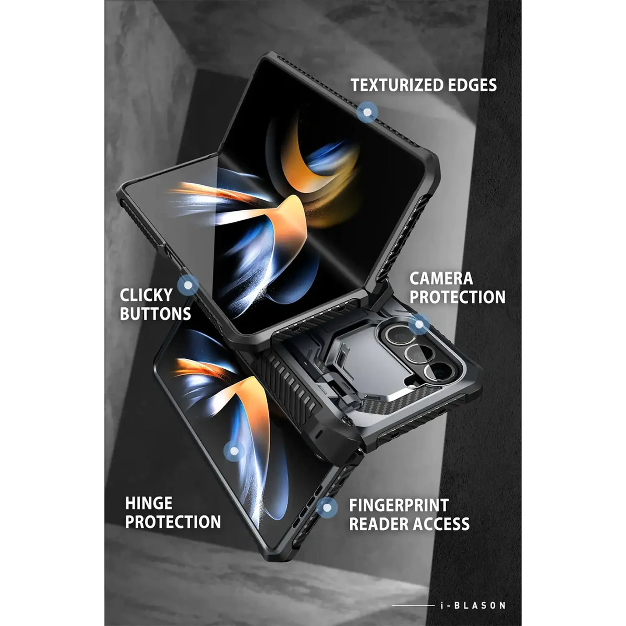 [ONLINE EXCLUSIVE] i-Blason Armorbox Case for Samsung Galaxy Z Fold 5 ( With Build-in Screen Protector )