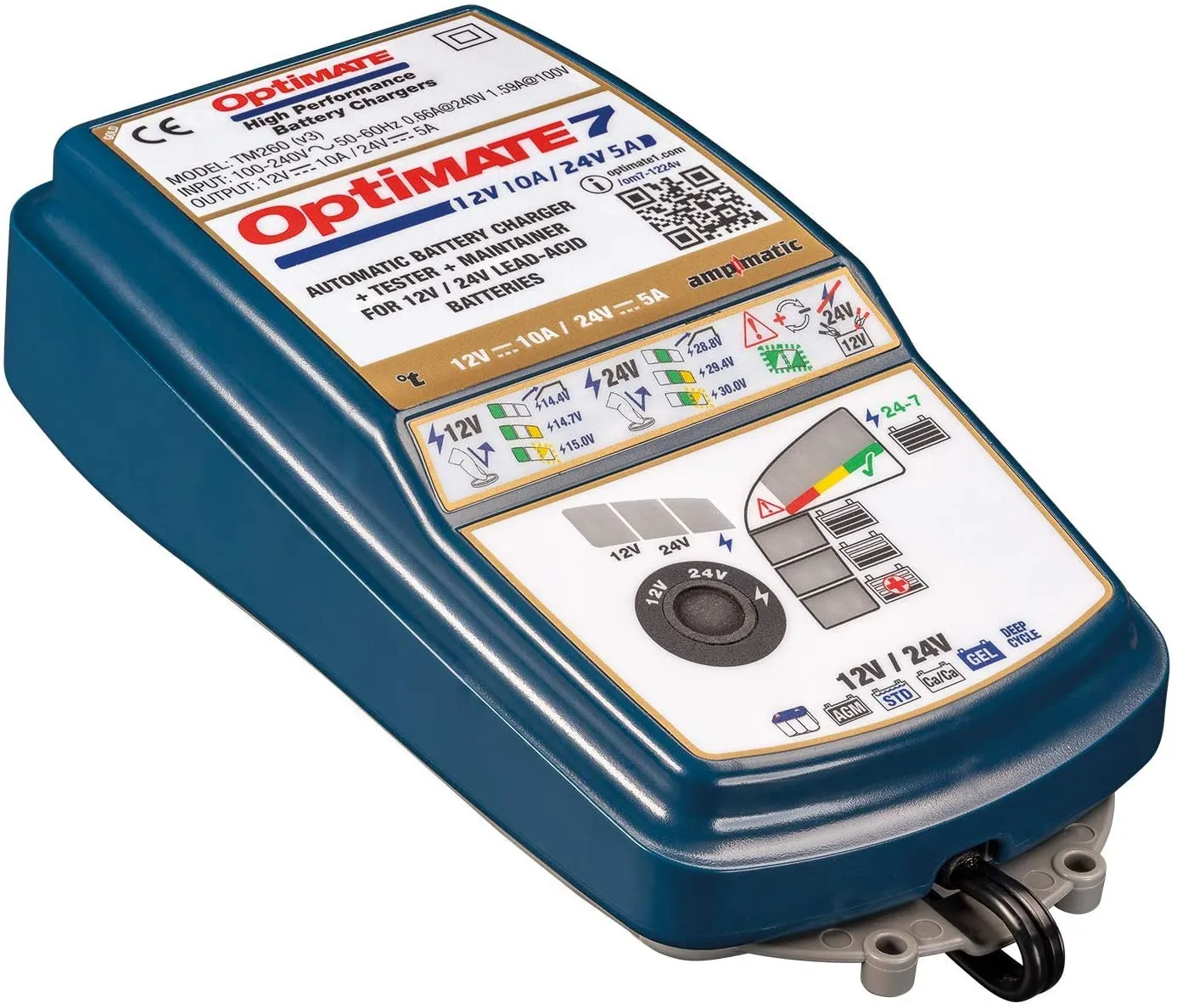 Optimate 7 12V 24V Motorcycle Battery Optimiser