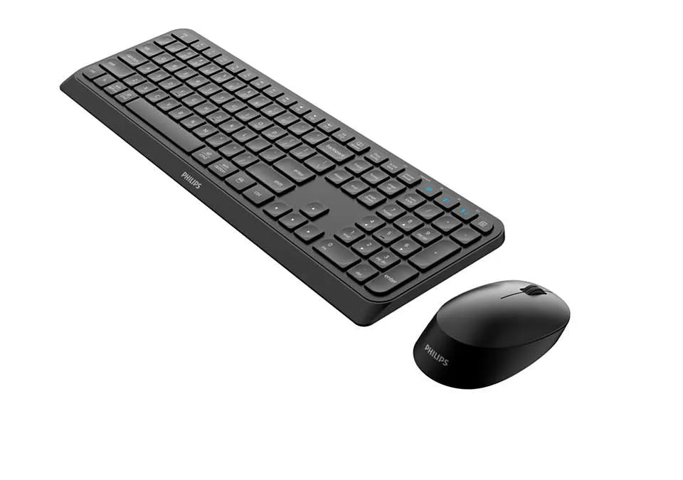 Philips Wireless Keyboard And Mouse Set Spt6407b - Black