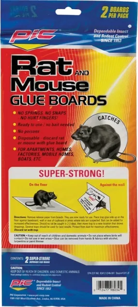 Pic GRT-2F Glue Trap, 5-1/4 in W, 11 in H :CD2: QUANTITY: 1