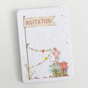 Plantable Invitation 9.7cm x 14.0cm - Mouse