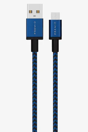 Premio Braided 1.8M Usb Cable Blue