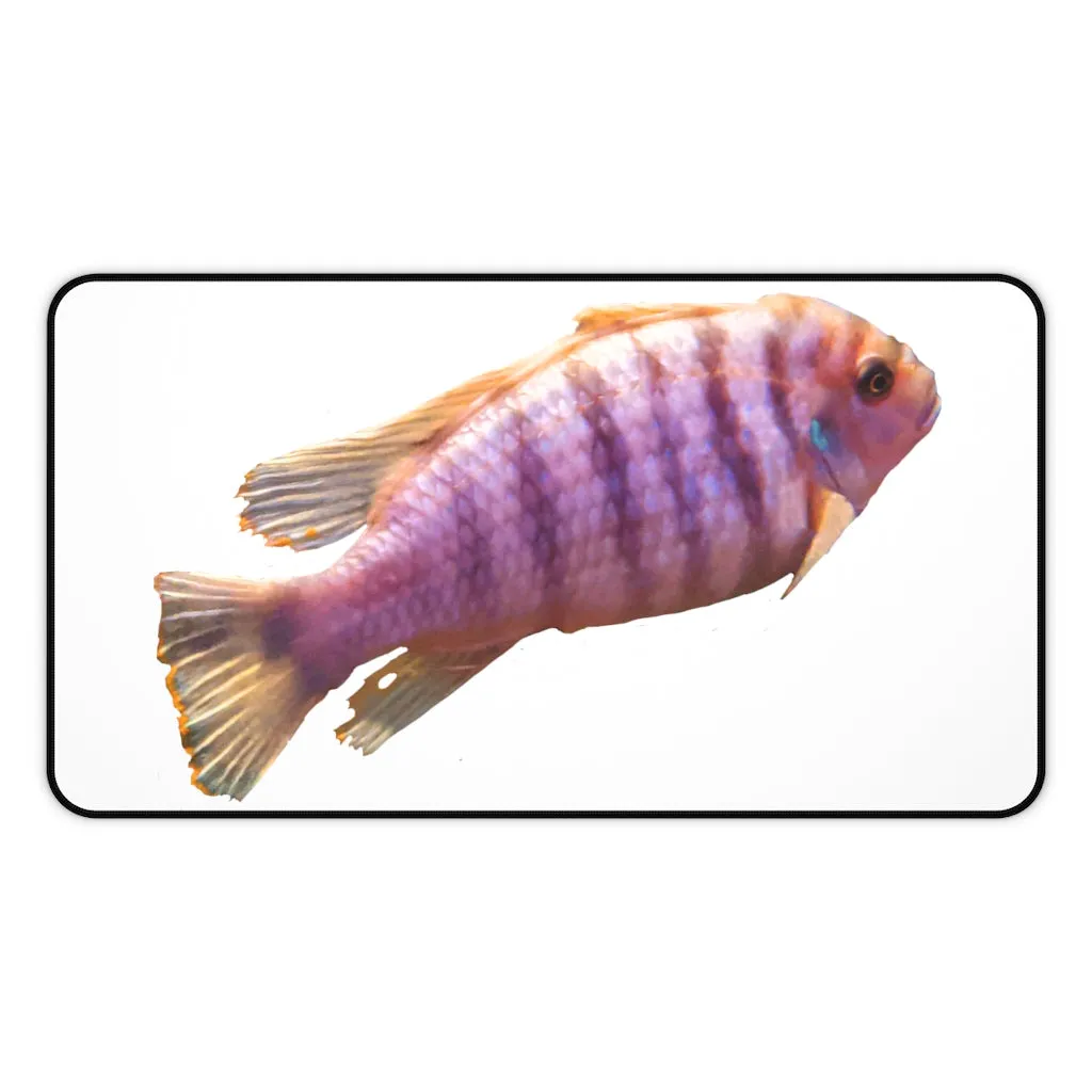 Purple Fish Desk Mat