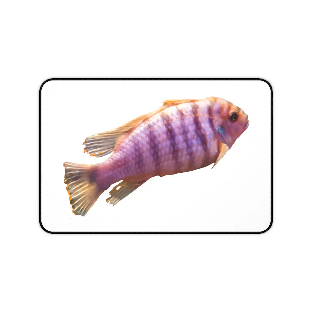 Purple Fish Desk Mat