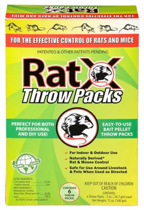 RatX 620103 Rat Killer, 12 oz Box :BX 6: QUANTITY: 1