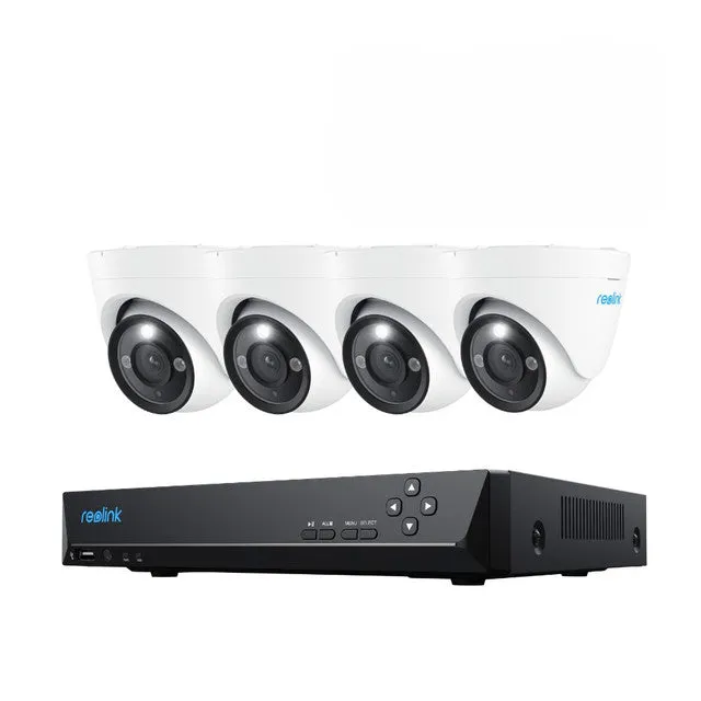 Reolink 4K 8CH Smart PoE Security Camera System with 3X Optical Zoom RLK8-833D4-A