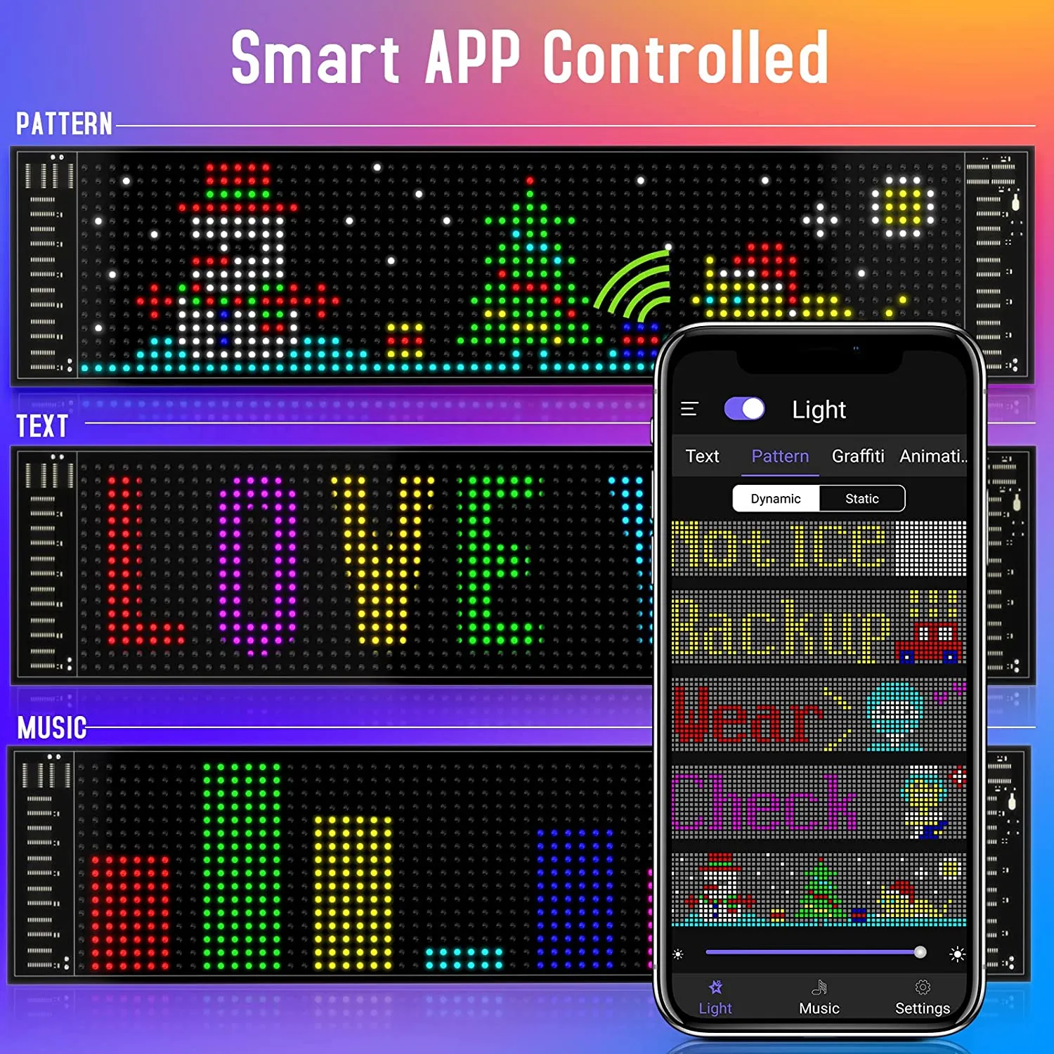 RGB Display Flexible Pixel Smart Panel