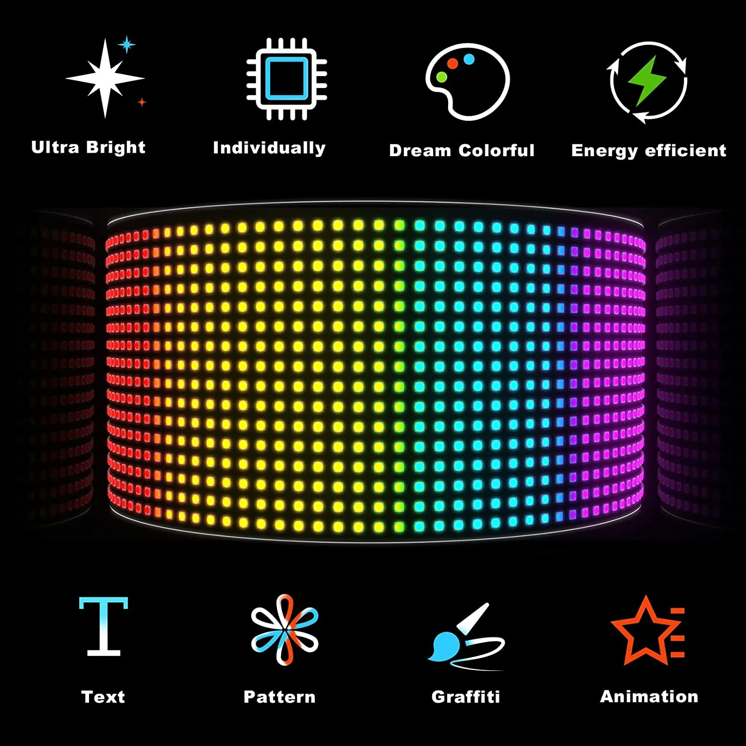 RGB Display Flexible Pixel Smart Panel