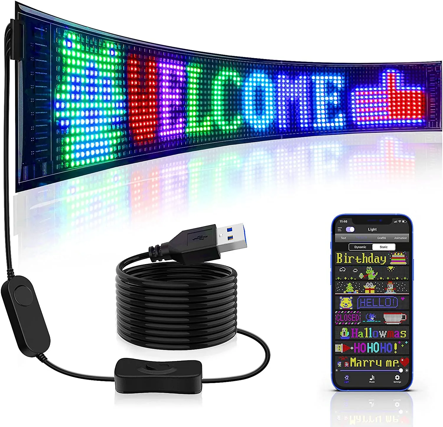 RGB Display Flexible Pixel Smart Panel