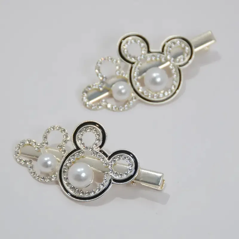 Rhinestone Mouse Hair Clips