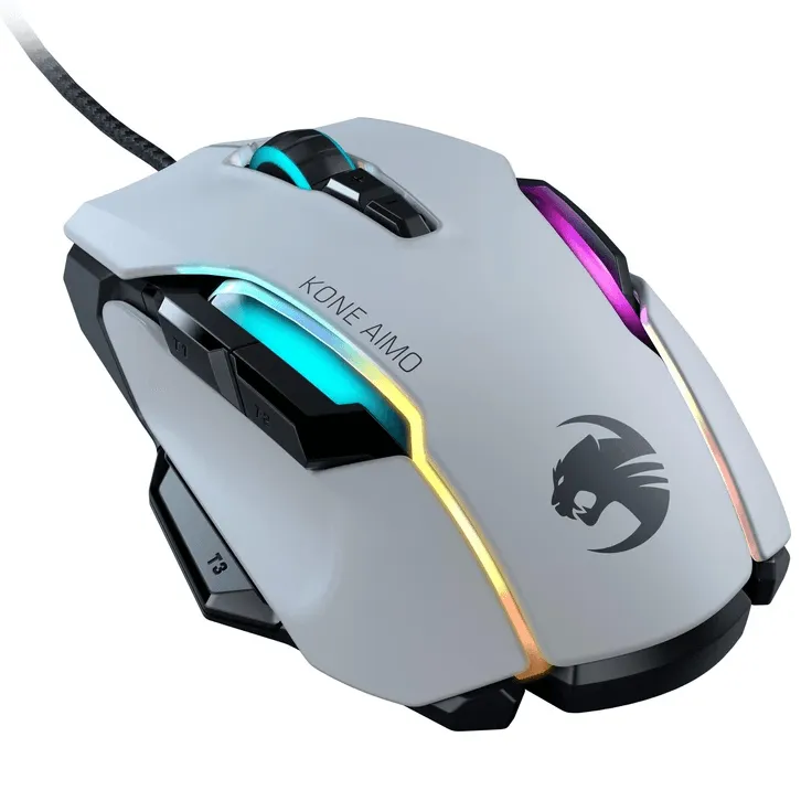 ROCCAT Gaming Mouse Kone AIMO Remastered Updated White