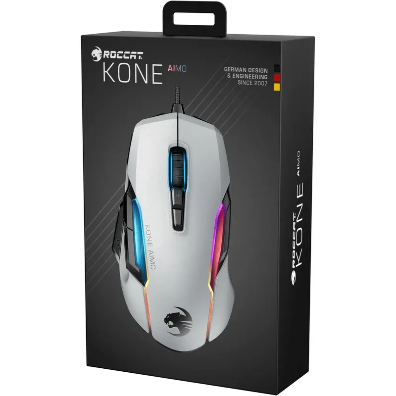 ROCCAT Gaming Mouse Kone AIMO Remastered Updated White