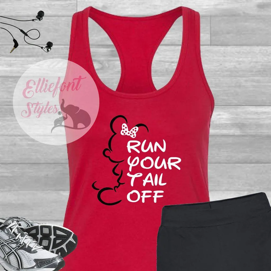 Run Tank Top Minnie Race Marathon Shirt