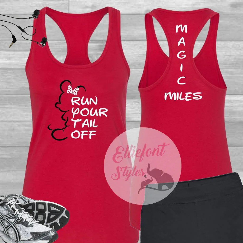 Run Tank Top Minnie Race Marathon Shirt