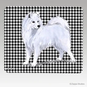 Samoyed Houndstooth Mouse Pad