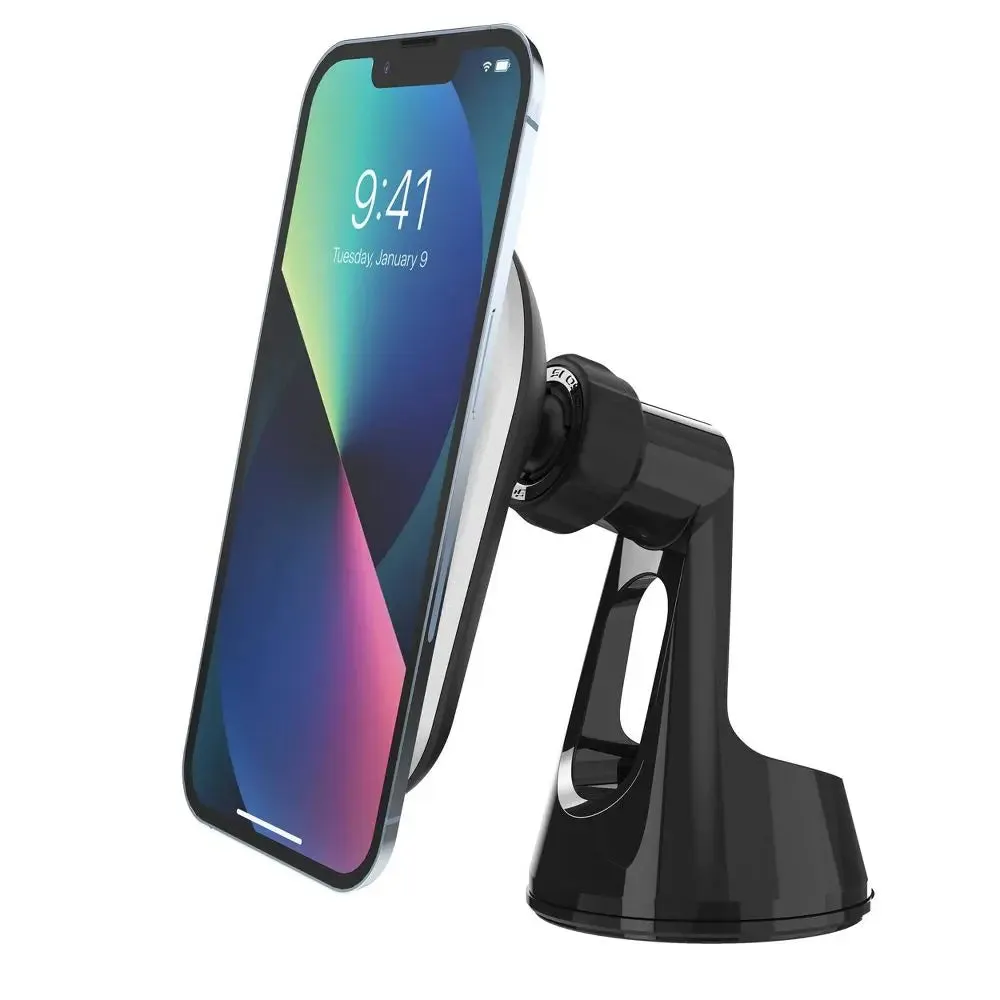 Scosche MagicMount Pro Charge5 Wireless Window/Dash Magnetic Charging Phone Mount