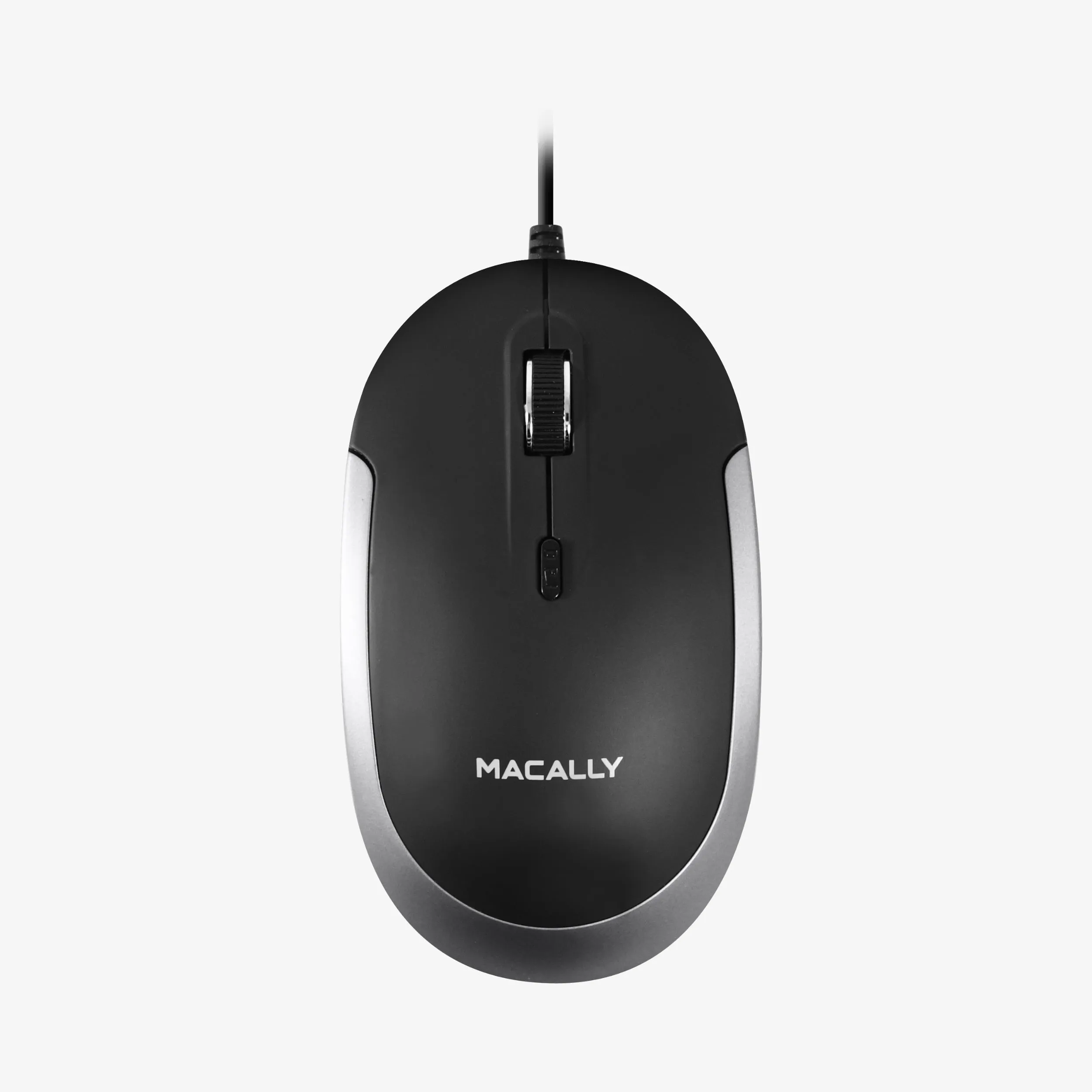 Silent USB Wired Mouse for Mac and PC (Space Gray)