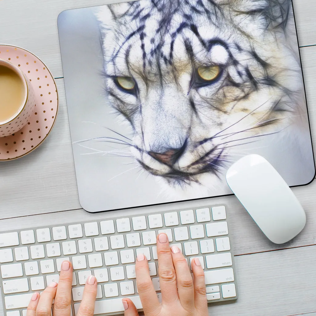 Snow Leopard Mousepad