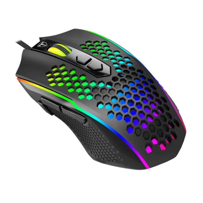 T-Dagger Honeycomb 8000Dpi Rgb Gaming Mouse - Black