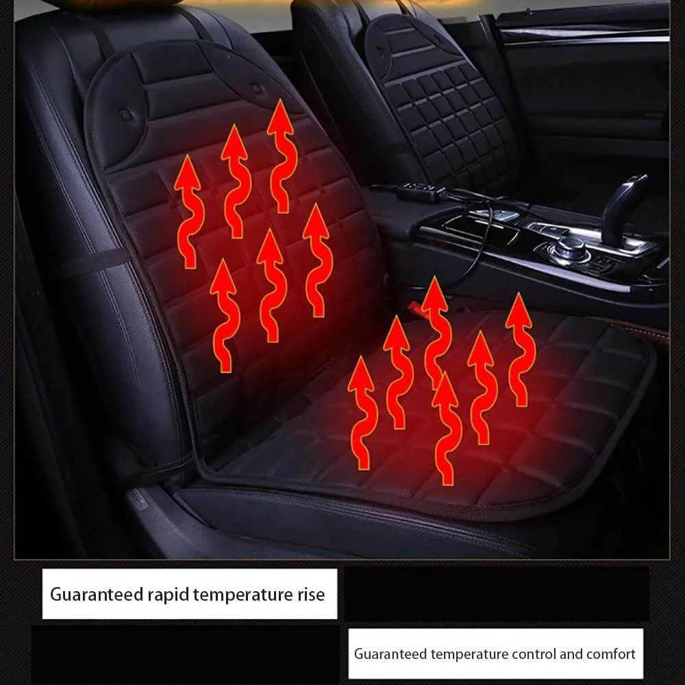 Universal 2Pcs/Set 12V Heated Car Seat Cushion Pad