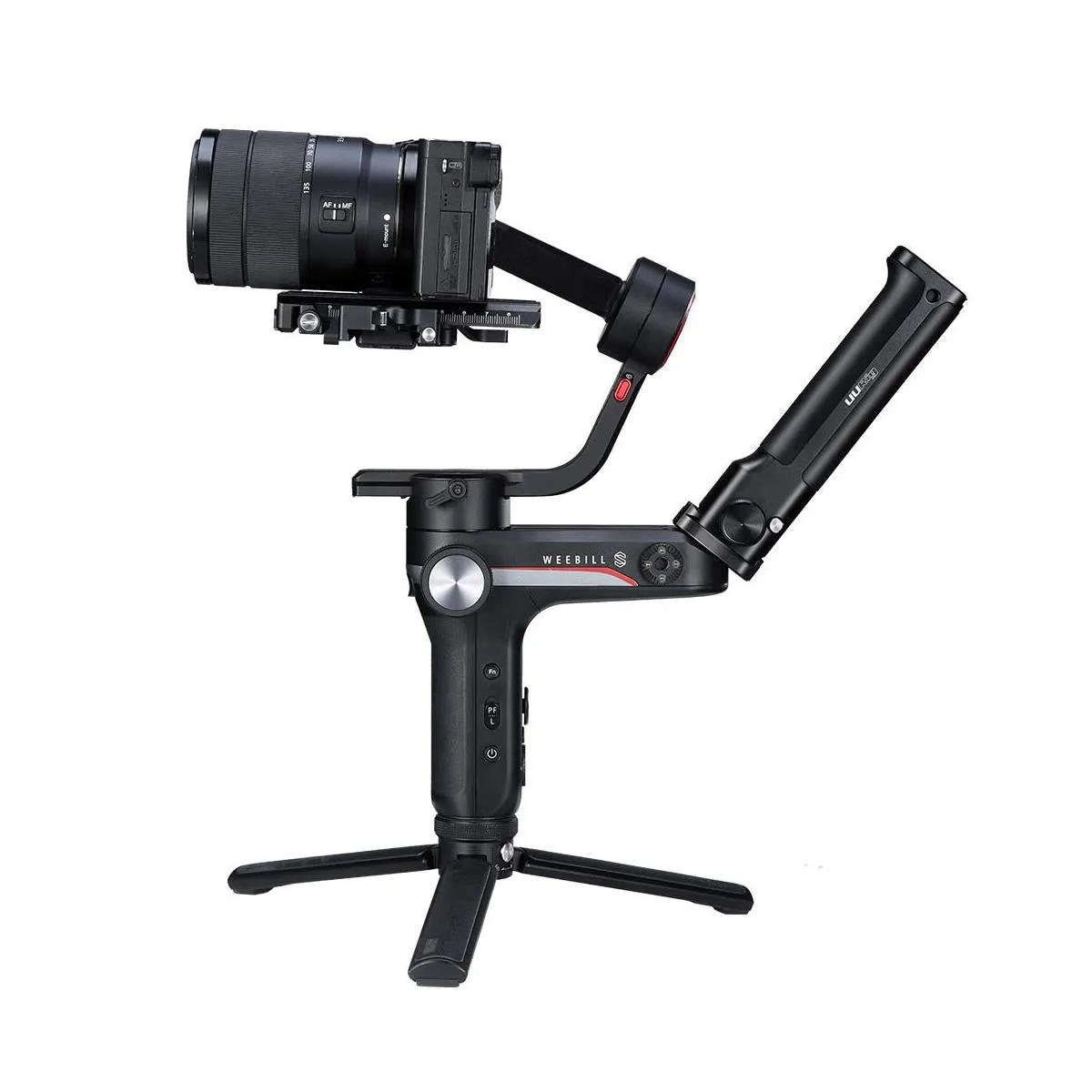 UURig DH14 Aluminum Stabilizer Top Handle Grip for Zhiyun Weebil-S Extend Cold Shoe Mount for Monitor Video Light Microphone