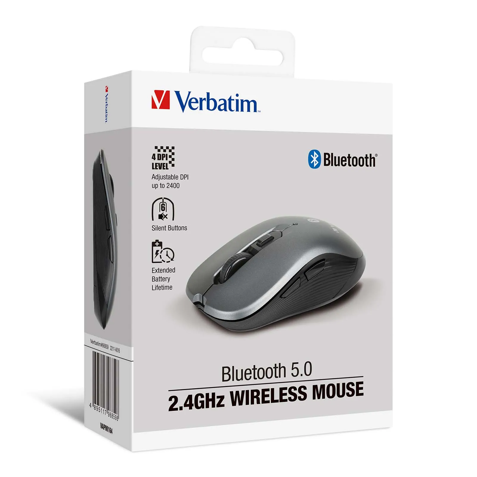 Verbatim Bluetooth 5.0 2.4GHz Wireless Mouse 66859