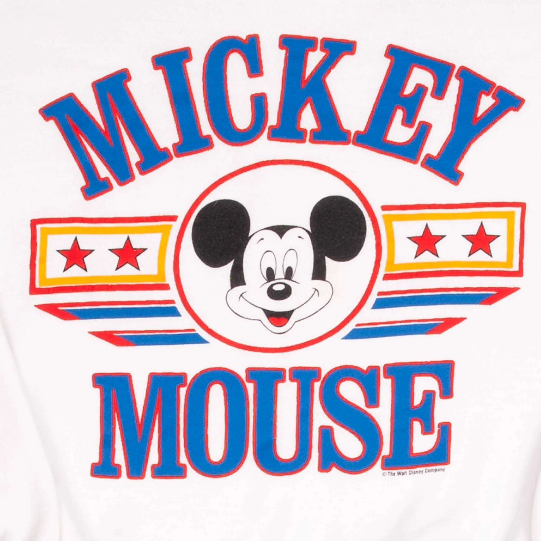 VINTAGE DISNEY MICKEY MOUSE 1990S WHITE SWEATSHIRT SIZE LARGE