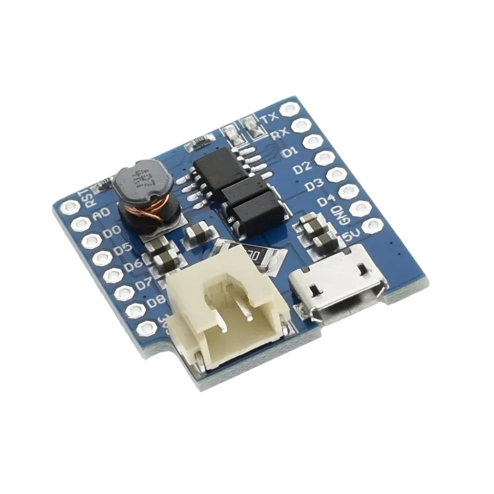 WeMos D1 Lithium Battery Charger Board with Mini USB