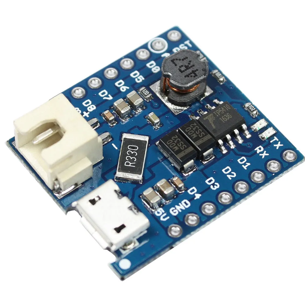 WeMos D1 Lithium Battery Charger Board with Mini USB