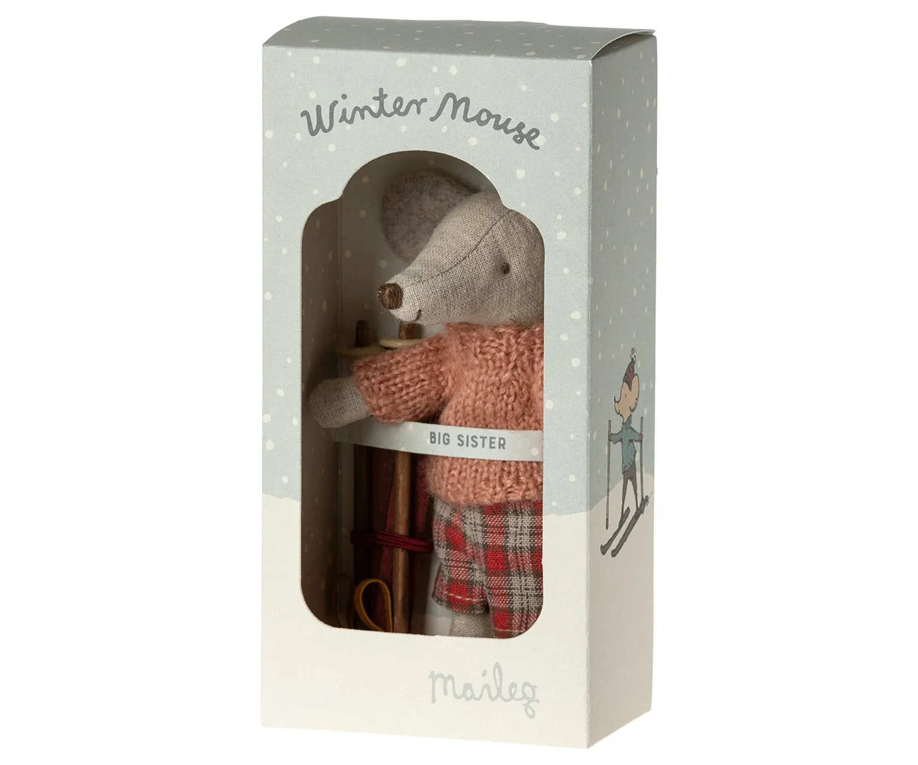 Winter Mouse with Ski Set - Maileg