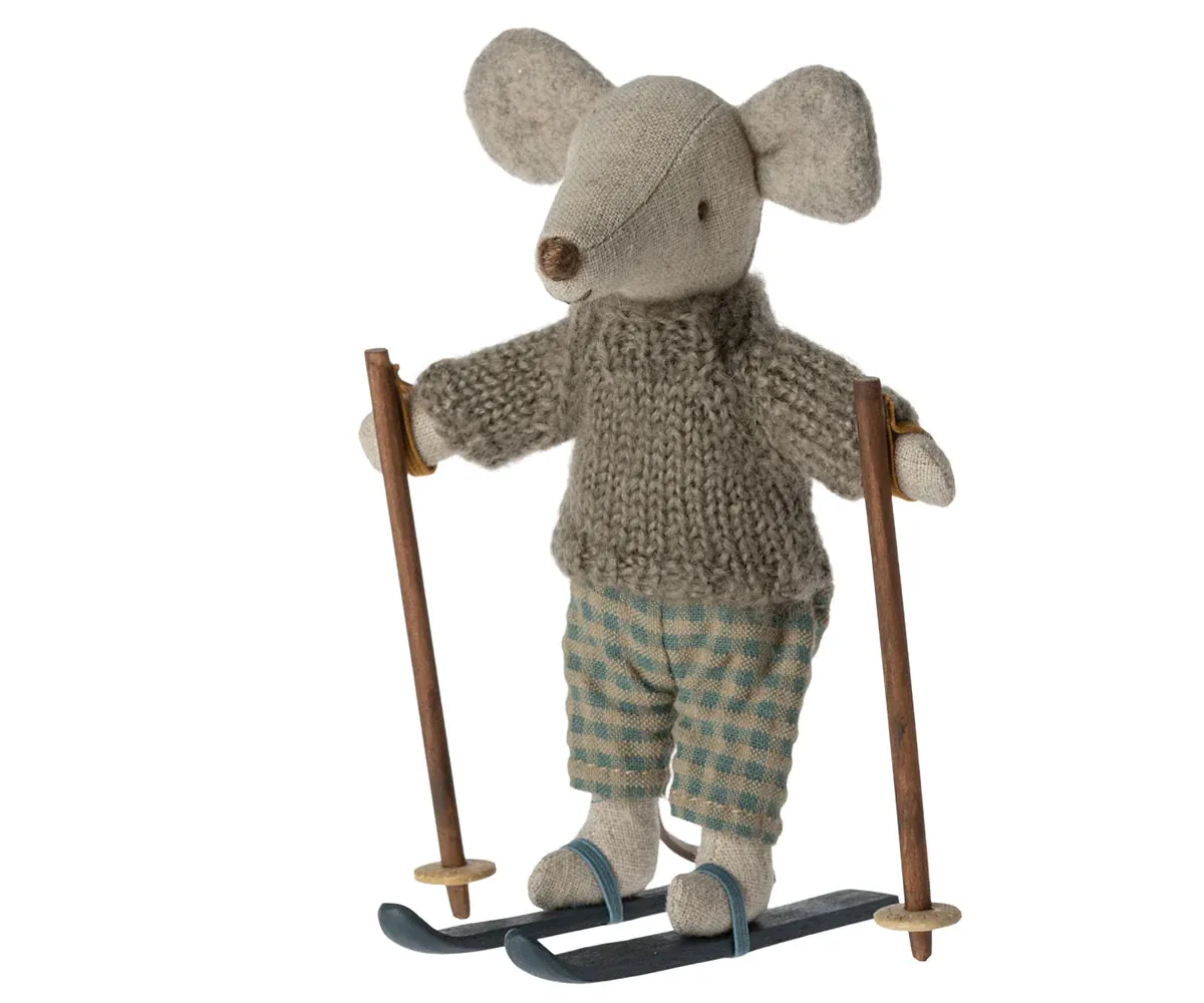 Winter Mouse with Ski Set - Maileg