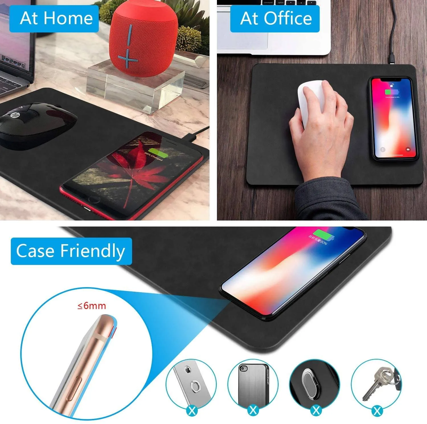 Wireless Mouse Pad Charger