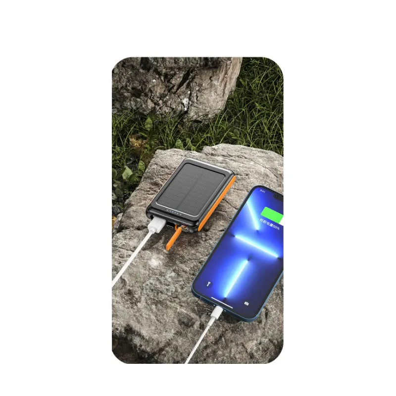 Wireless Solar Power 5000Mah Magnetic Powerbank With Led Light Ae-75