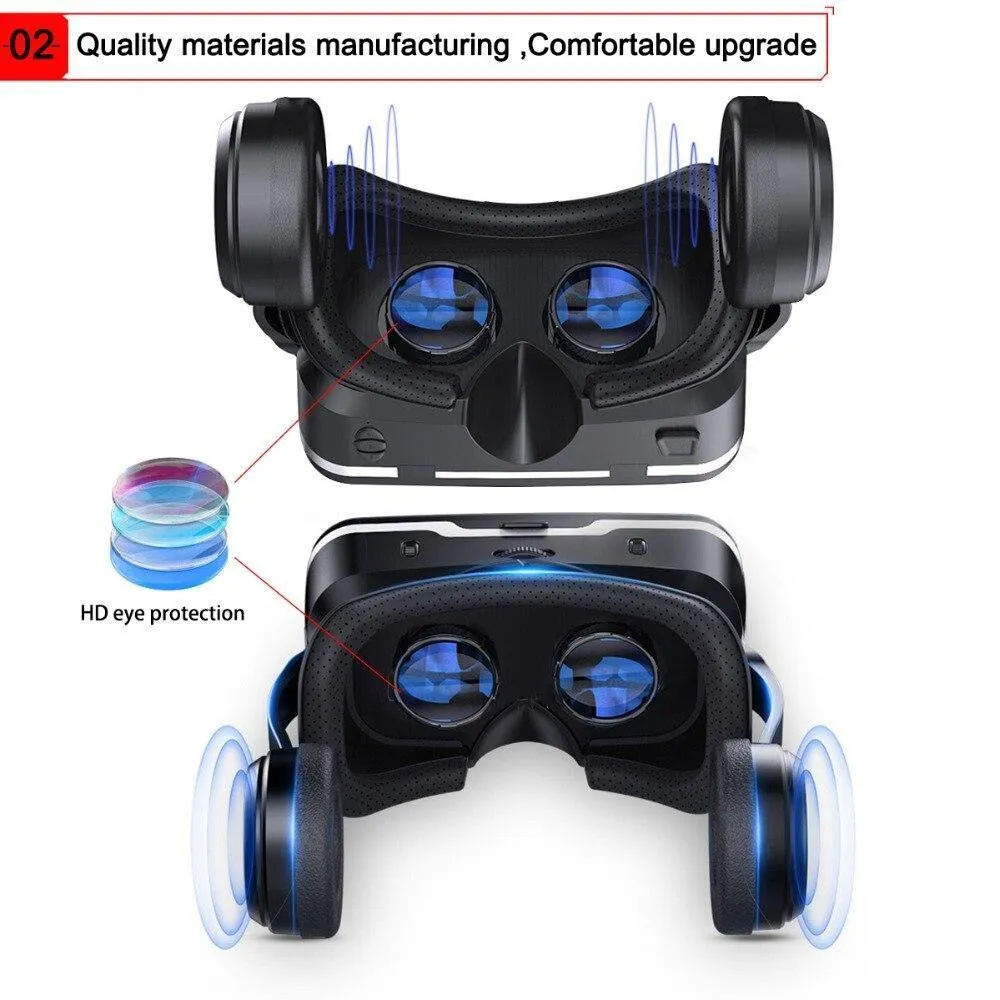 WirelessRemote Control 3D Google Cardboard VR Reality Glasses Video Games/Toys