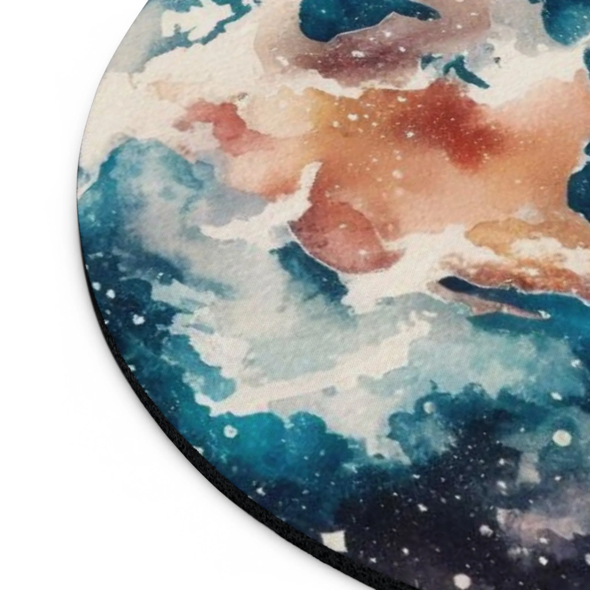 World themed watercolor effect Mouse Pad