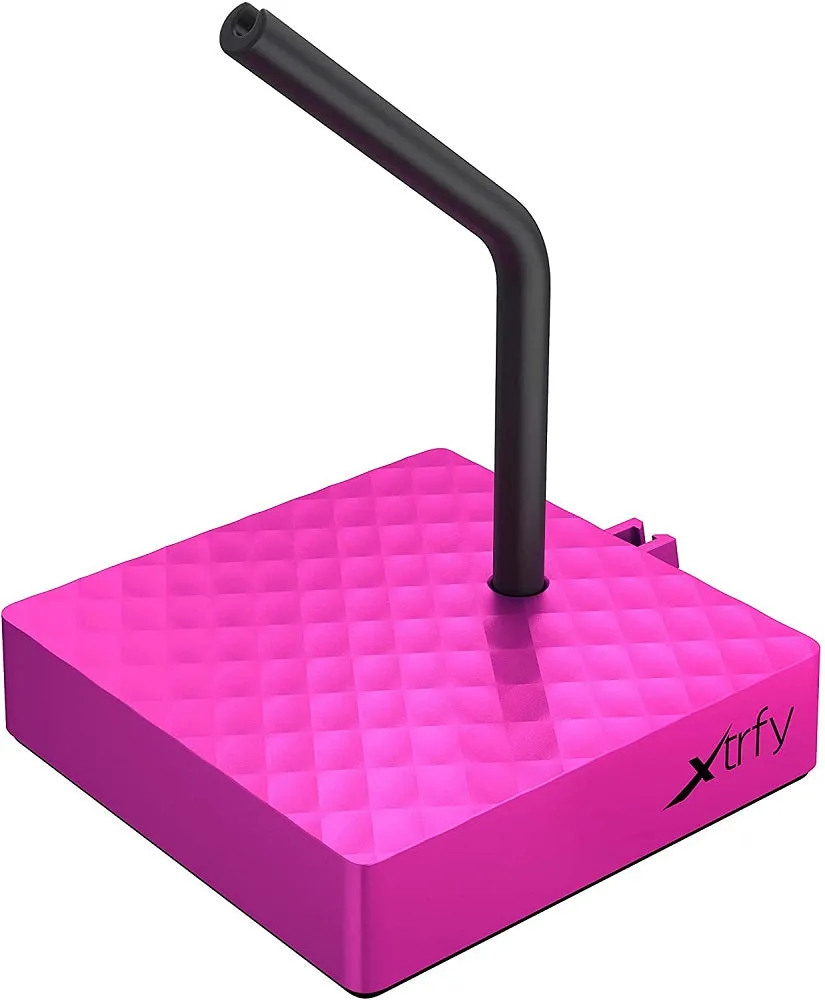 Xtrfy XG B4 Mouse Bungee, Flexible Silicone Arm, Steady Base, Non-Slip Rubber Bottom, Compact and Convenient - PINK